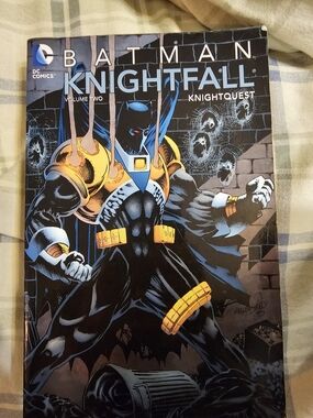DC Comics Batman Knightfall Volume Two Comic - Black, Blue, Yellow, Gold